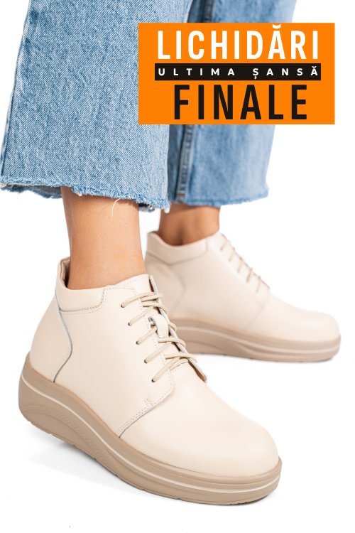 Ghete bej piele naturala 0sp588