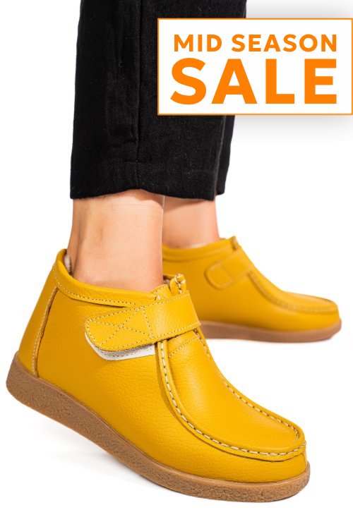 Ghete yellow piele naturala 9sp601-2