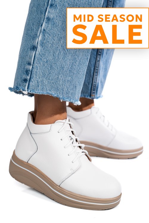 Ghete albe piele naturala 0sp588