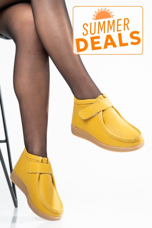 Ghete yellow piele naturala 9sp601-1