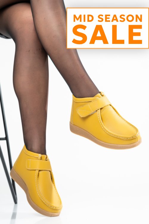 Ghete yellow piele naturala 9sp601-1