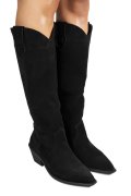 CIZME NEGRE PIELE NATURALA INTOARSA 4S7786