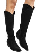 CIZME NEGRE PIELE NATURALA INTOARSA 4S7786