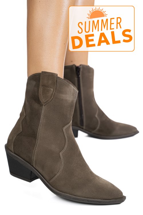 Ghete khaki piele naturala intoarsa 4s7787
