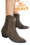 GHETE KHAKI PIELE NATURALA INTOARSA 4S7787