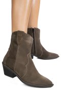 GHETE KHAKI PIELE NATURALA INTOARSA 4S7787