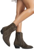 GHETE KHAKI PIELE NATURALA INTOARSA 4S7787