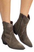 GHETE KHAKI PIELE NATURALA INTOARSA 4S7787