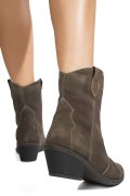 GHETE KHAKI PIELE NATURALA INTOARSA 4S7787