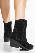 CIZME NEGRE PIELE NATURALA INTOARSA 4S7787
