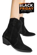 CIZME NEGRE PIELE NATURALA INTOARSA 4S7787
