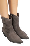 CIZME GRI PIELE NATURALA INTOARSA 4S7787