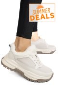 PANTOFI SPORT BEJ PIELE NATURALA FSP001875
