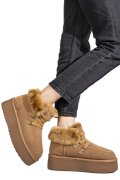 GHETE CAMEL PIELE NATURALA INTOARSA IS771270
