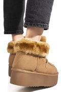 GHETE CAMEL PIELE NATURALA INTOARSA IS771270