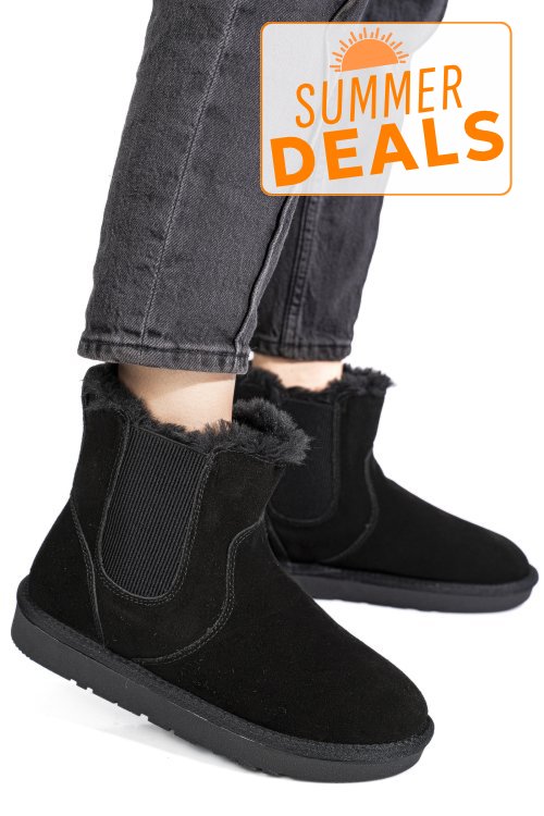 Cizme negre piele naturala is771421