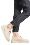 PANTOFI SPORT BEJ PIELE NATURALA 5S77642