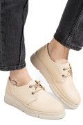 PANTOFI SPORT BEJ PIELE NATURALA 5S77642