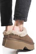 SABOTI TAUPE PIELE NATURALA INTOARSA 1S77273