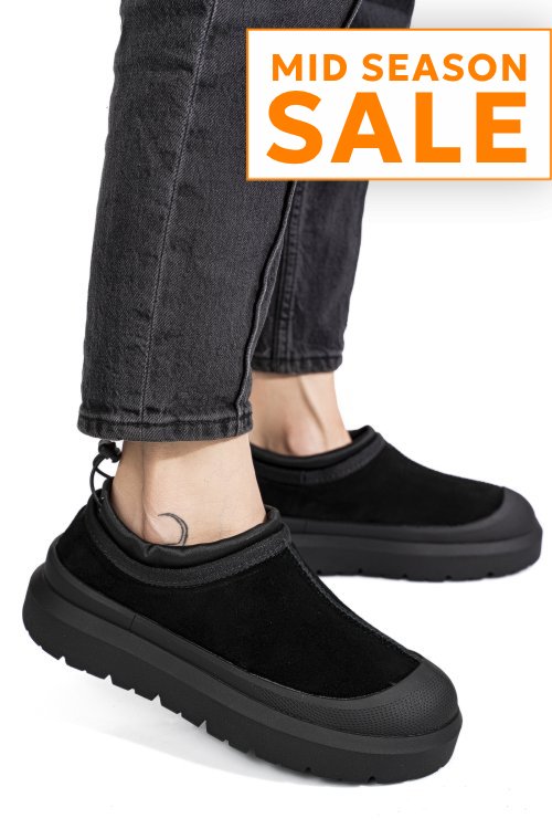 Pantofi sport negri piele naturala intoarsa i1401
