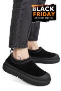 PANTOFI SPORT NEGRI PIELE NATURALA INTOARSA I1401
