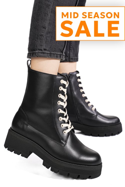Ghete negre piele naturala 1s7734
