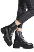 GHETE NEGRE PIELE NATURALA 1S7734