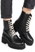 GHETE NEGRE PIELE NATURALA 1S7734