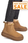 GHETE CAMEL PIELE NATURALA INTOARSA IS771403