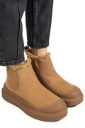 GHETE CAMEL PIELE NATURALA INTOARSA IS771403