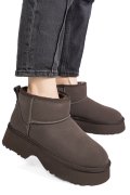 GHETE MARO INCHIS PIELE NATURALA INTOARSA 1S77274