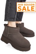 GHETE MARO INCHIS PIELE NATURALA INTOARSA 1S77274