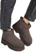 GHETE MARO INCHIS PIELE NATURALA INTOARSA 1S77274