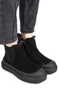 GHETE NEGRE PIELE NATURALA INTOARSA IS771403