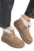 GHETE TAUPE PIELE NATURALA IS771400