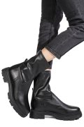 GHETE NEGRE PIELE NATURALA VB254205-A
