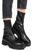 GHETE NEGRE PIELE NATURALA VB254205-A