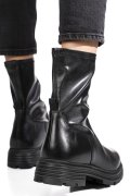 GHETE NEGRE PIELE NATURALA VB254205-A