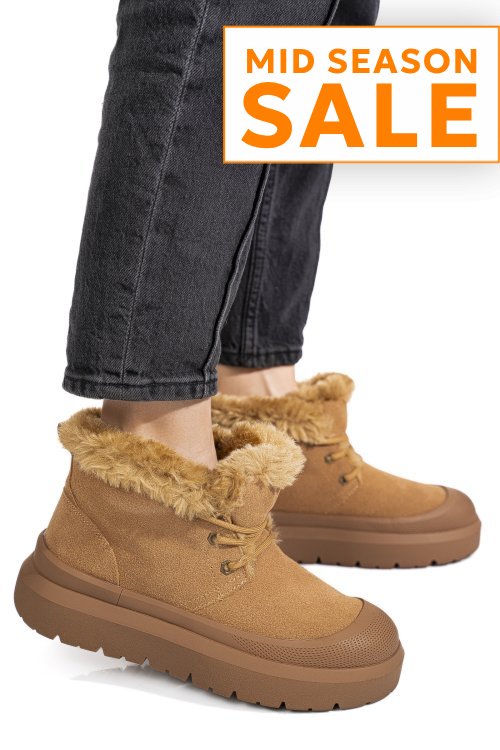 Ghete camel piele naturala is771400