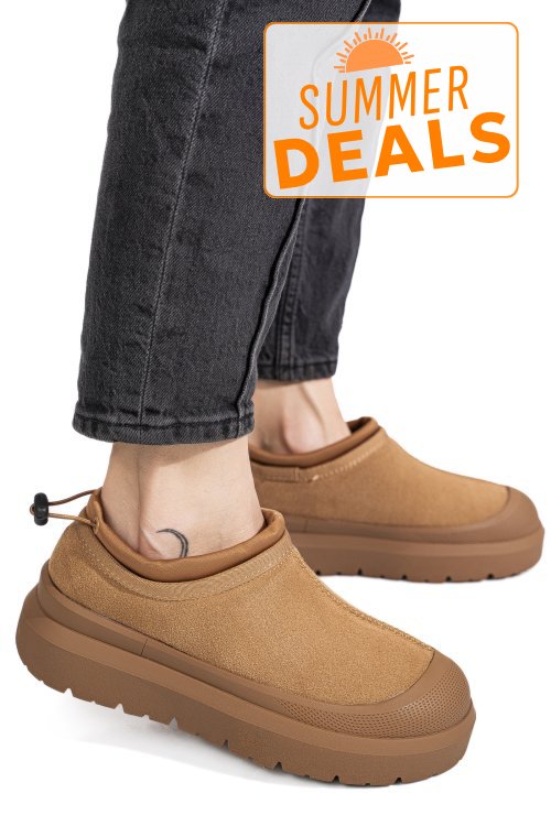 Pantofi sport camel piele naturala intoarsa i1401