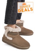 CIZME TAUPE PIELE NATURALA INTOARSA IS771214