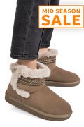 CIZME TAUPE PIELE NATURALA INTOARSA IS771214