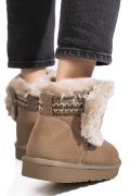 CIZME TAUPE PIELE NATURALA INTOARSA IS771214