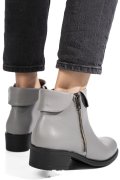 GHETE GRI PIELE NATURALA 2S7725