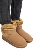 CIZME CAMEL PIELE NATURALA INTOARSA IS771214