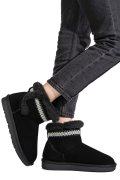 CIZME NEGRE PIELE NATURALA INTOARSA IS771214