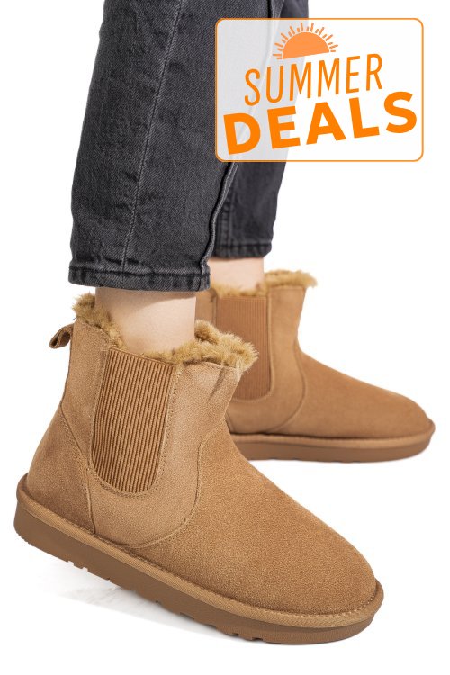 Cizme camel piele naturala is771421