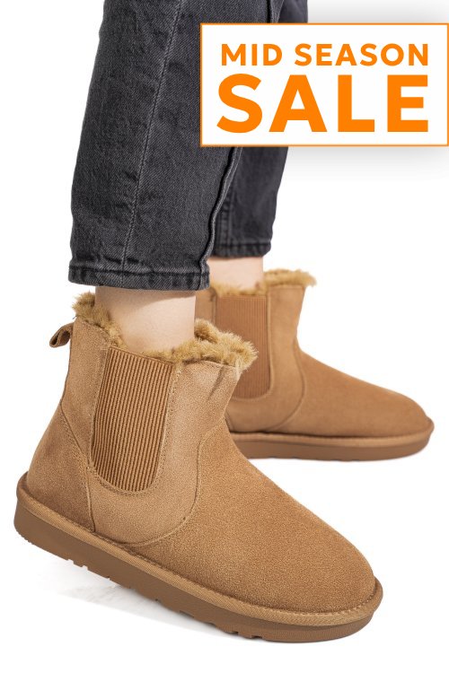 Cizme camel piele naturala is771421