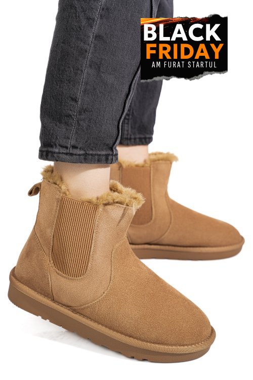 Cizme camel piele naturala is771421