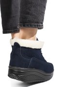 GHETE NAVY PIELE NATURALA INTOARSA ASP603-1
